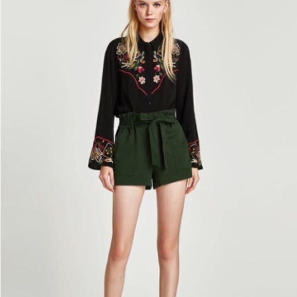 Zara Pants - Zara paper bag shorts